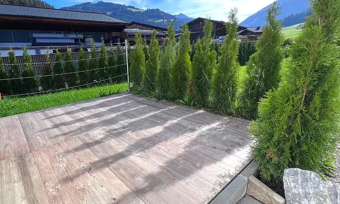 Garden and / or terrace in Apartments in Altenmarkt