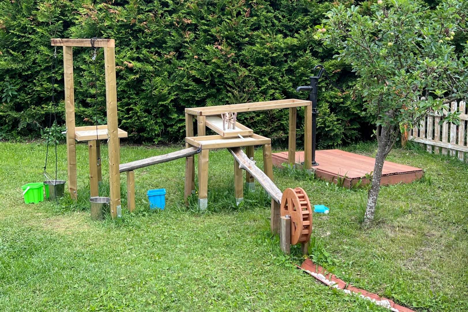 Matschplatz Wasserspiele Familienurlaub Salzburgerland