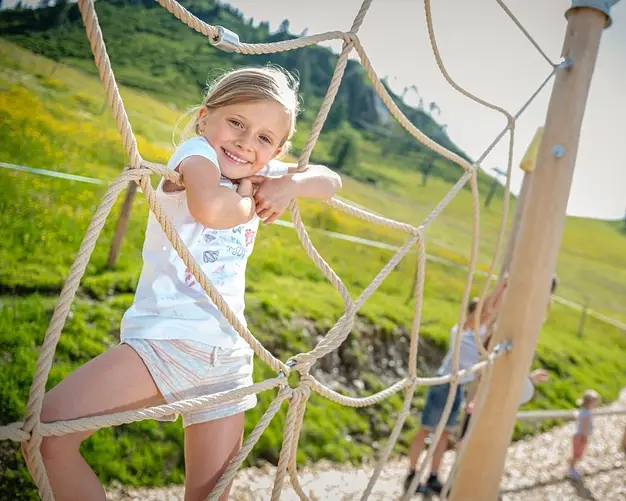 klinbing on the playground